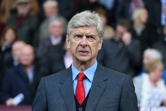 arsenal 039 s french manager arsene wenger looks on during the english premier league football match between burnley and arsenal at turf moor in burnley north west england on april 11 2015 photo afp