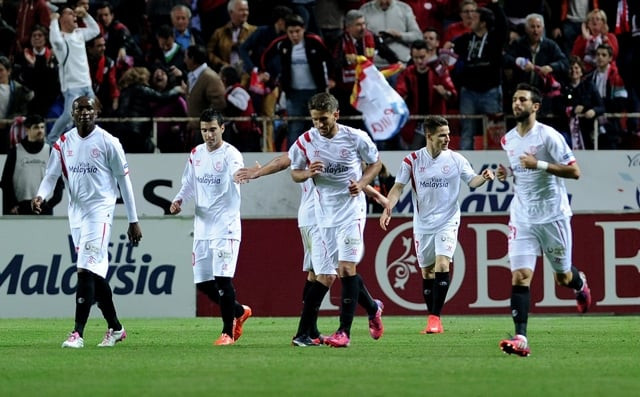 sheer determination sevilla never gave up despite going two goals down and got a well earned point from the game photo afp sheer determination sevilla never gave up despite going two goals down and got a well earned point from the game photo afp