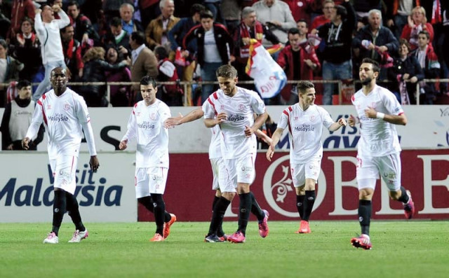 sevilla never gave up despite going two goals down and got a well earned point from the game photo afp sevilla never gave up despite going two goals down and got a well earned point from the game photo afp