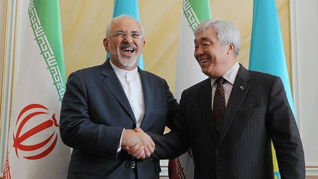 kazakh foreign minister yerlan idrisov r shakes hands with his iranian counterpart mohammad javad zarif during their meeting in astana on april 13 2015 photo afp kazakh foreign minister yerlan idrisov r shakes hands with his iranian counterpart mohammad javad zarif during their meeting in astana on april 13 2015 photo afp