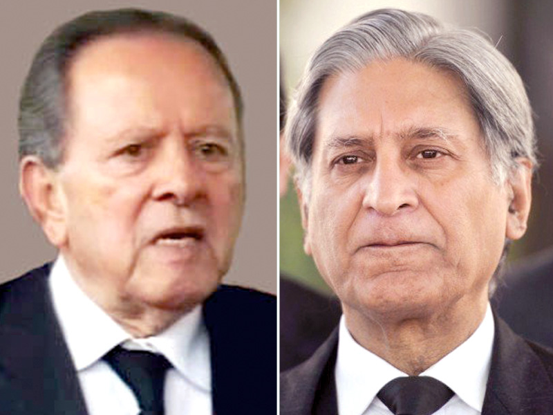abdul hafeez pirzada aitzaz ahsan photo file