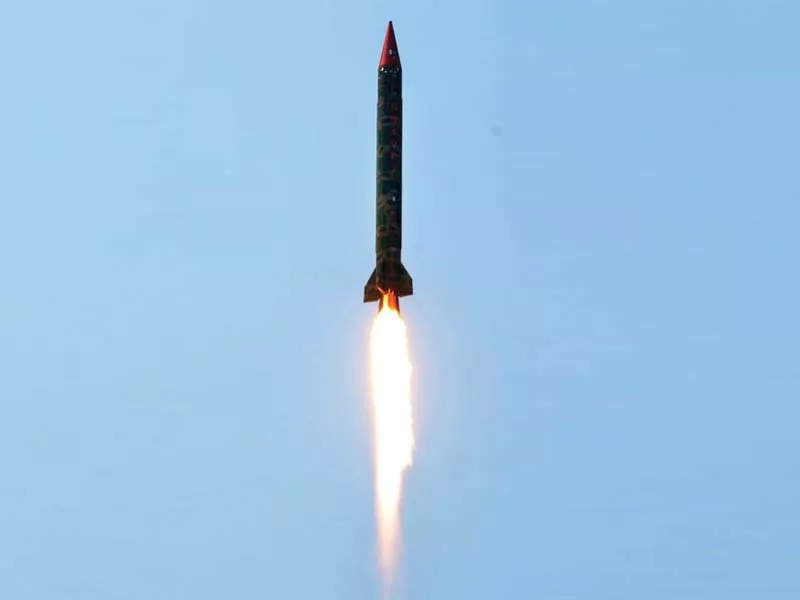 image of ghauri missile capable of carrying nuclear warheads photo inp