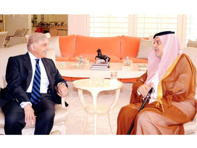 punjab chief minister shahbaz sharif meets with saudi foreign minister prince saud al faisal photo inp punjab chief minister shahbaz sharif meets with saudi foreign minister prince saud al faisal photo inp