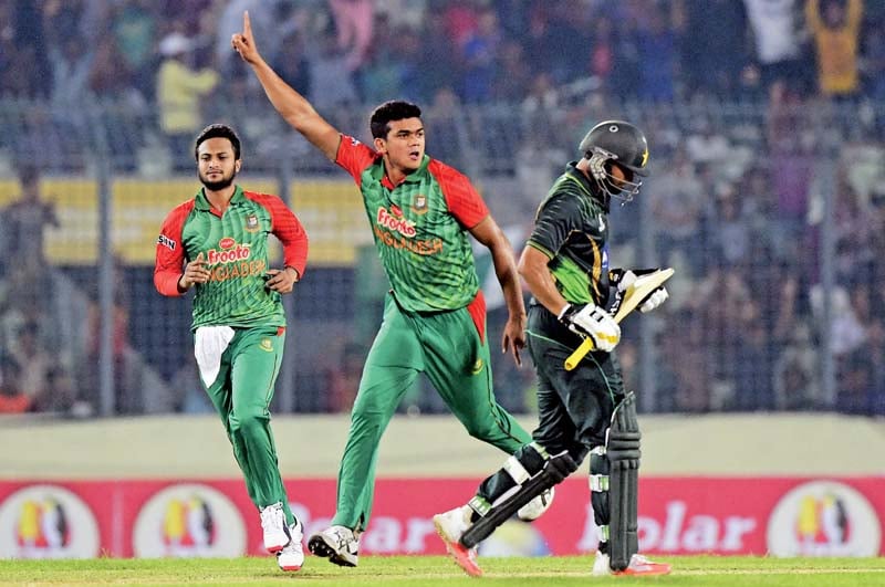 the only other time bangladesh have beaten pakistan was during a group match in the 1999 world cup in england photo afp