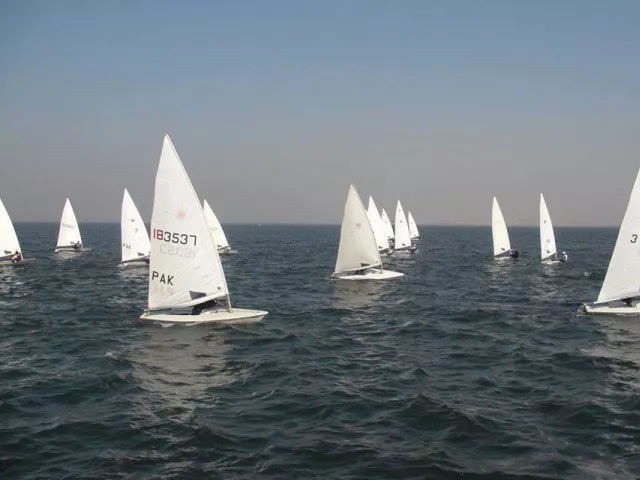 the six member team which includes manager khalid hussian will be leaving to compete at the qualifiers for the nations cup on april 20 in zallaq bahrain photo facebook pakistan sailing team