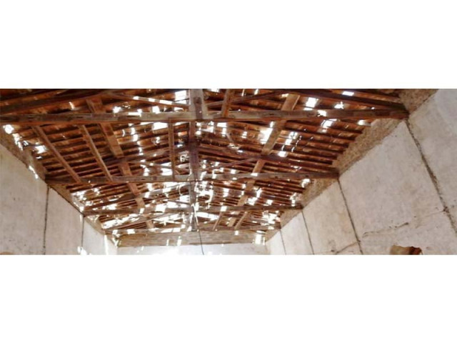 when historian kaleemullah lashari carried out renovations in 2010 his team noted advanced decay on the roof of one if its wings photo courtesy kaleemullah lashari when historian kaleemullah lashari carried out renovations in 2010 his team noted advanced decay on the roof of one if its wings photo courtesy kaleemullah lashari