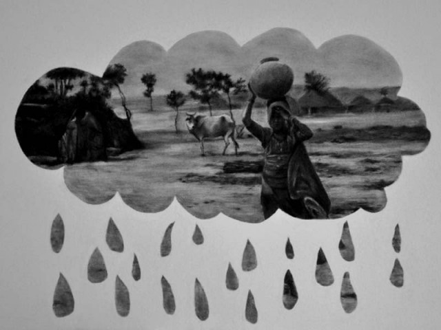 ayaz jokhio s works are primarily in black and white but the images inside them appear to be in full colour photo courtesy koel gallery ayaz jokhio s works are primarily in black and white but the images inside them appear to be in full colour photo courtesy koel gallery