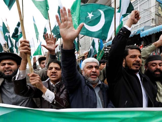 people raise their hands as they chant slogans to show solidarity with pakistan armed forces at a rally in peshawar photo reuters people raise their hands as they chant slogans to show solidarity with pakistan armed forces at a rally in peshawar photo reuters