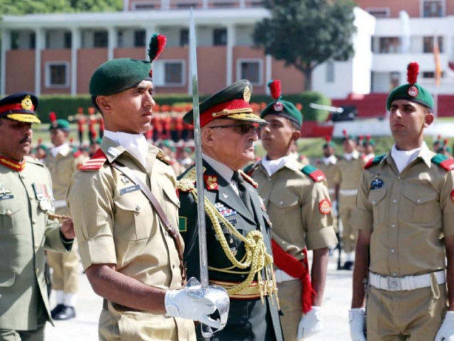 afghan army chief general sher mohammad karimi reviews guard of honour at pakistan military academy photo inp afghan army chief general sher mohammad karimi reviews guard of honour at pakistan military academy photo inp