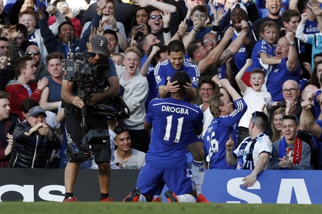 player of the week chelsea s eden hazard scored the all important goal against manchester united to take his total tally to 13 for the season and practically end the title race in favour of the blues photo afp