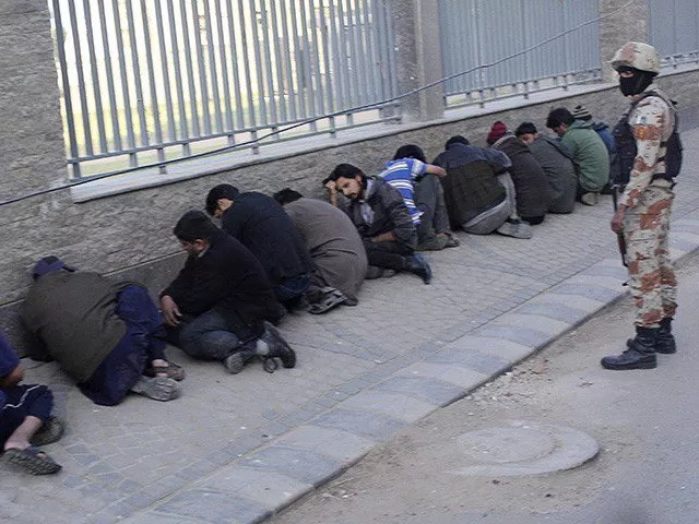 the suspects were arrested during the rangers 039 raid at nine zero photo reuters