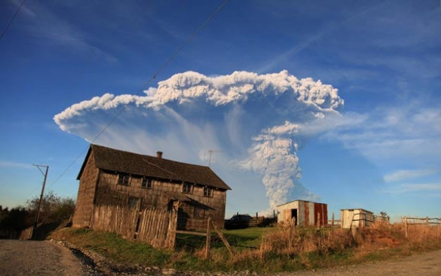 view from puerto varas southern chile of a high column of ash and lava spewing from the calbuco volcano on april 22 2015 photo afp view from puerto varas southern chile of a high column of ash and lava spewing from the calbuco volcano on april 22 2015 photo afp