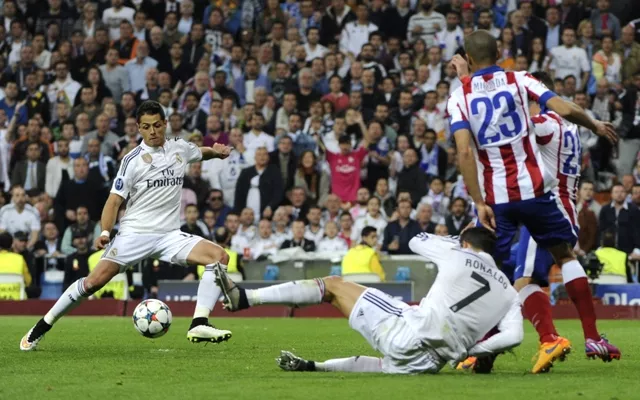 perfect timing having played only six games prior to wednesday s clash javier hernandez was perfect in his timings after scoring the only goal in the tie to see real madrid go through to the semi finals photo afp perfect timing having played only six games prior to wednesday s clash javier hernandez was perfect in his timings after scoring the only goal in the tie to see real madrid go through to the semi finals photo afp