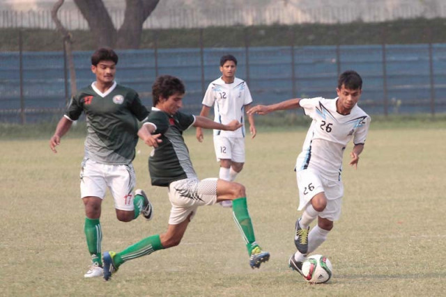 despite conceding an early goal wapda held on to their nerves to defeat navy 2 1 and qualify for the semi finals photo shafiq malik express despite conceding an early goal wapda held on to their nerves to defeat navy 2 1 and qualify for the semi finals photo shafiq malik express