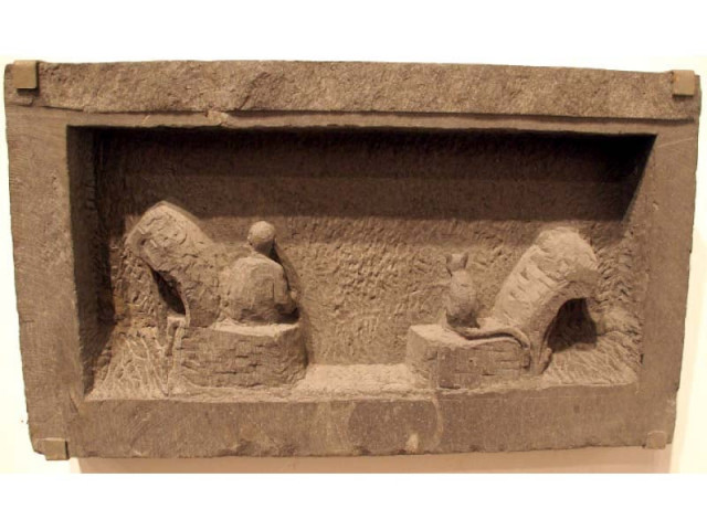 one of the stone sculptures on display photo abid nawaz express one of the stone sculptures on display photo abid nawaz express