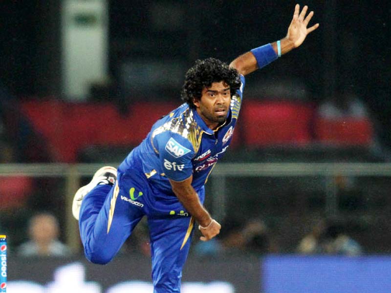 malinga claimed important wickets both at the start and at the end of the innings to ensure that sunrisers fall short chasing 158 photo courtesy bcci