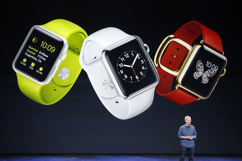 apple ceo tim cook speaks about the apple watch during an apple event at the flint center in cupertino california in this september 9 2014 file photo photo reuters