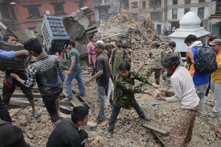 army officer says we believe there are still people trapped inside photo afp