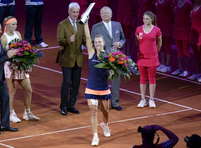 recovery kerber came from a set down to outmuscle wozniacki 3 6 6 1 7 5 on sunday and win the stuttgart grand prix for her second title of the season photo afp recovery kerber came from a set down to outmuscle wozniacki 3 6 6 1 7 5 on sunday and win the stuttgart grand prix for her second title of the season photo afp
