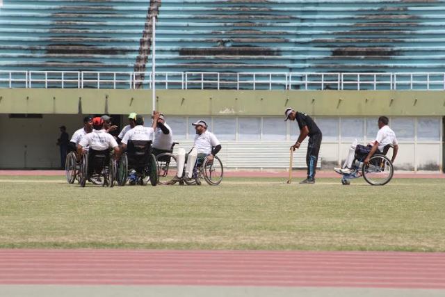 helping hand the saaya association recently held the all pakistan nbp wheelchair users cricket tournament in islamabad at the psb complex photo courtesy saaya association