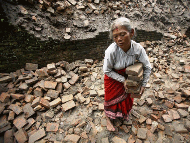 with fears rising of food and water shortages nepalis were rushing to stores to stock up on essential supplies photo nepalindanger