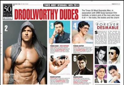 fawad khan beats ranbir kapoor in times 50 most desirable men of 2014 fawad khan beats ranbir kapoor in times 50 most desirable men of 2014
