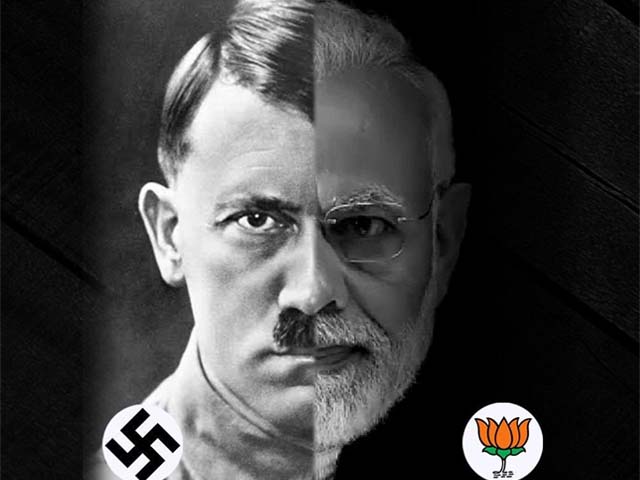 comparing modi to hitler or any brutal leader will benefit no one and will only dilute his actions in the international discourse photo twitter pti