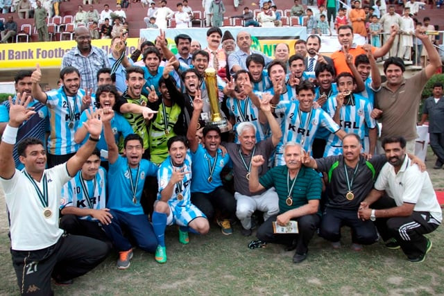 all smiles four time ppfl champions krl won the national challenge cup in a one sided affair beating pia 3 0 and securing a prize purse of rs250 000 photo shafiq malik express all smiles four time ppfl champions krl won the national challenge cup in a one sided affair beating pia 3 0 and securing a prize purse of rs250 000 photo shafiq malik express