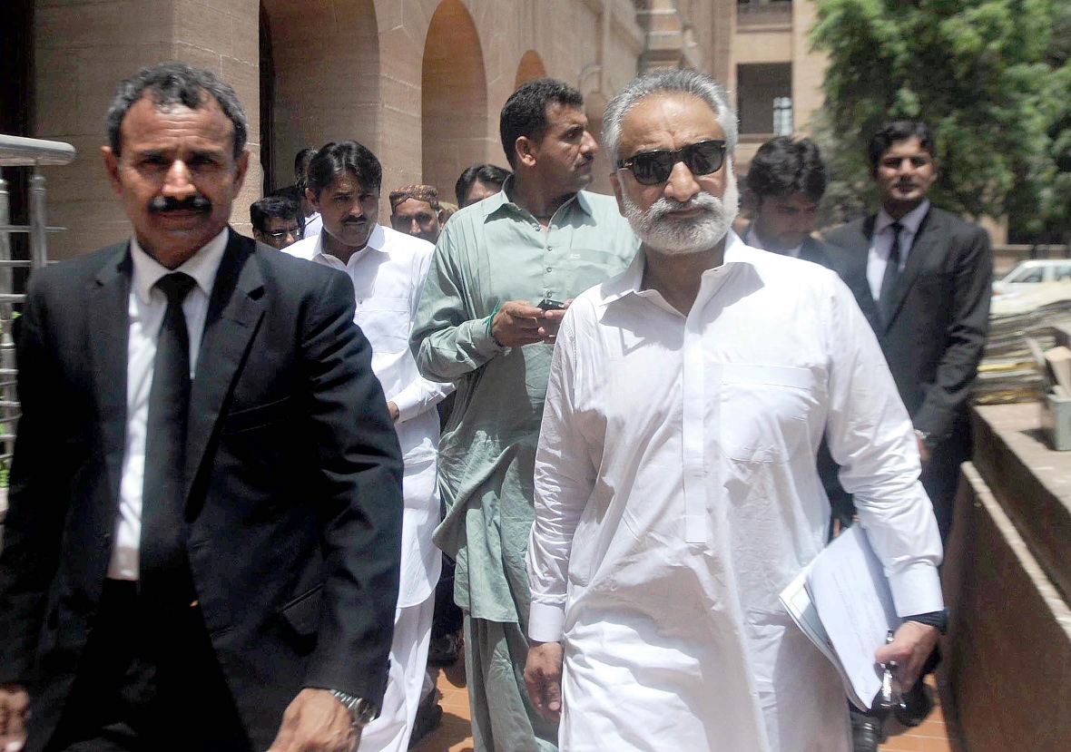 mirza claims his security escort was removed on the directions of zardari faryal talpur photo rashid ajmeri express