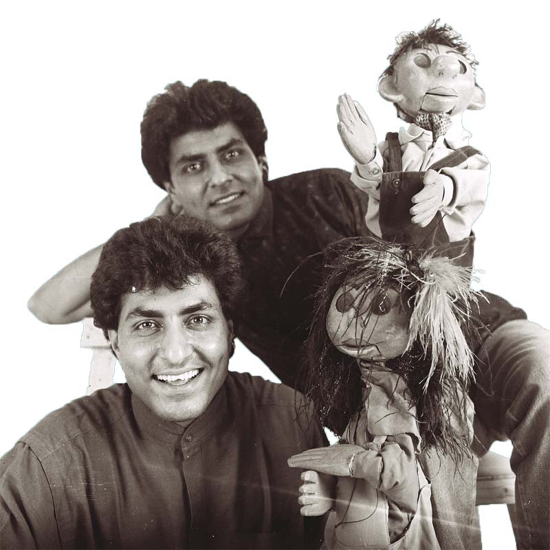 sadan and late faizan peerzada co founders of the rafi peer theatre workshop have made several efforts to keep string puppetry alive in pakistan photo courtesy yamina peerzada