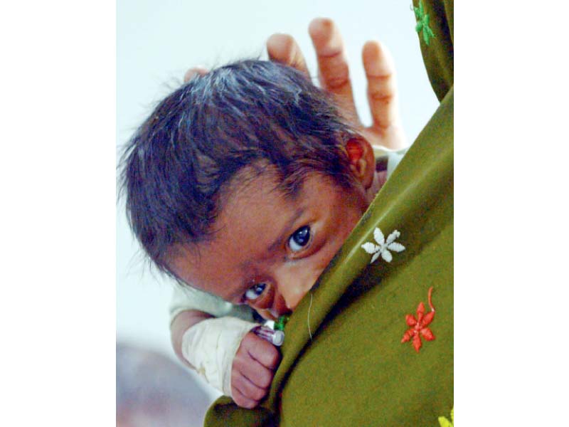 seventy three per cent of sindh s children are anaemic and most children living in tharparkar are severely malnourished photo file