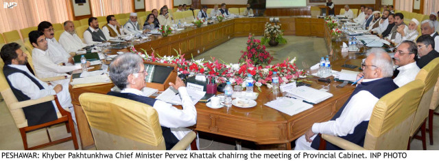khyber pakhtunkhwa chief minister pervez khattak chairs a cabinet meeting on wednesday photo inp khyber pakhtunkhwa chief minister pervez khattak chairs a cabinet meeting on wednesday photo inp