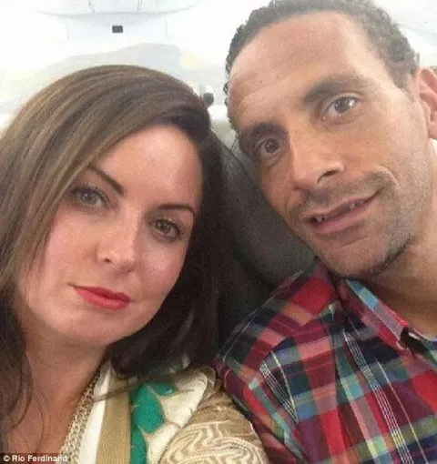 a picture of rio ferdinand and his wife rebecca photo courtesy rio ferdinand a picture of rio ferdinand and his wife rebecca photo courtesy rio ferdinand