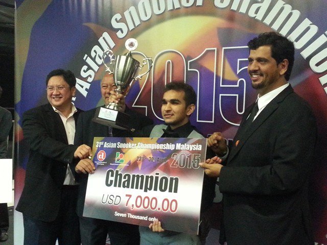 hamza is now the second pakistan snooker player to have won the prestigious asian title photo courtesy pbsa