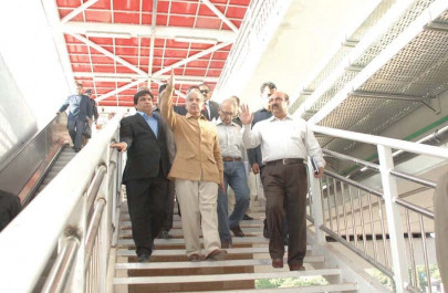 metro bus site heaps of rubble slow pace of work greet shahbaz sharif