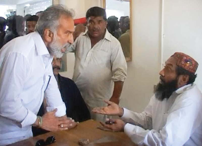 this tv grab shows former sindh minister zulfiqar mirza shouting at a police official in badin photo express