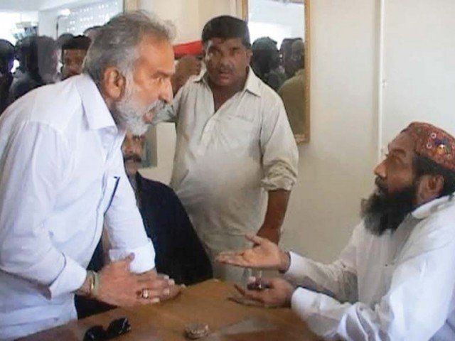 this tv grab shows former sindh minister zulfiqar mirza shouting at a police official in badin photo express