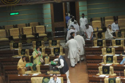 fiery speeches speaker refuses to pass resolution against mqm chief