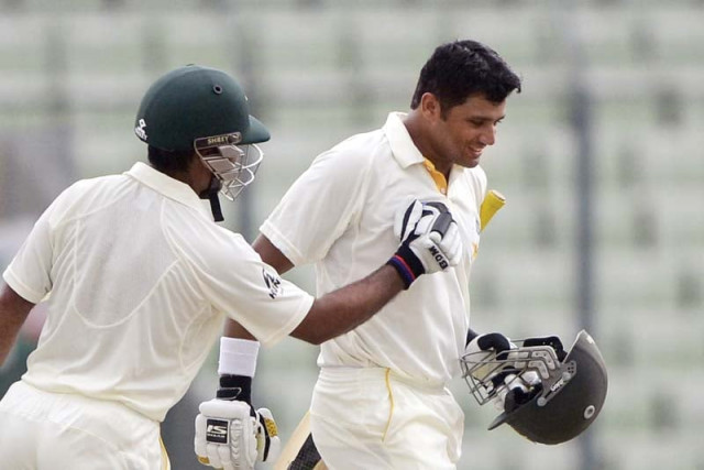 azhar ali became the 20th pakistani batsman to score a double century after he registered his maiden double ton against bangladesh on the second day of the second test photo afp azhar ali became the 20th pakistani batsman to score a double century after he registered his maiden double ton against bangladesh on the second day of the second test photo afp