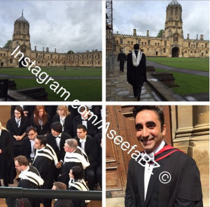bilawal graduates with a master s degree from oxford