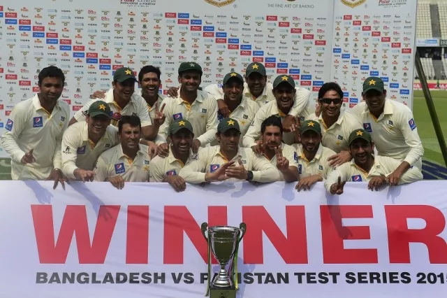 pakistan won the two match test series 1 0 photo afp pakistan won the two match test series 1 0 photo afp