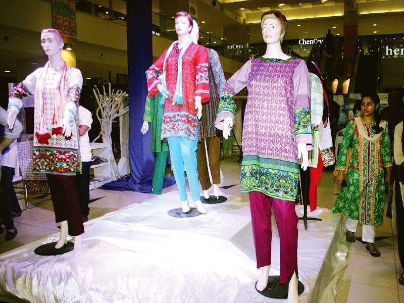 the collection offers nine pieces that boast vibrant hues and geometric designs photos athar khan express