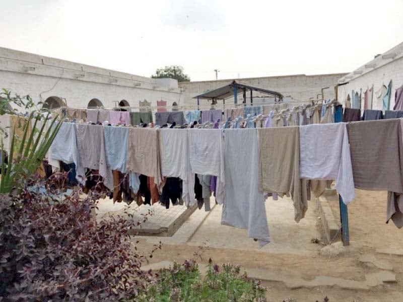 a blacksmith shop and a dhobi ghat set up by prisoners at the central jail karachi these prisoners do not work for money but solely out of the need to work according to them they work to keep themselves busy and sane photos express