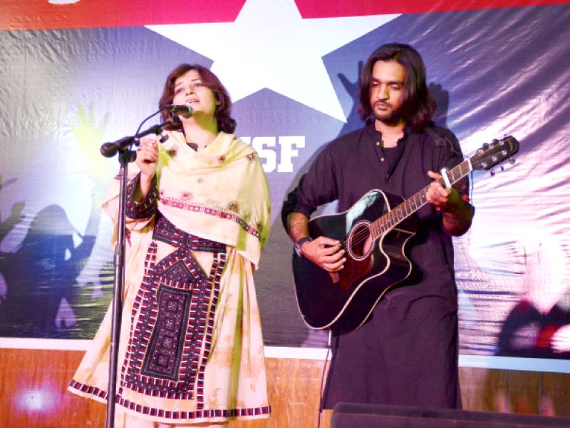the event aimed to make the youth appreciate art and music as well as spread political awareness photo huma choudhary express
