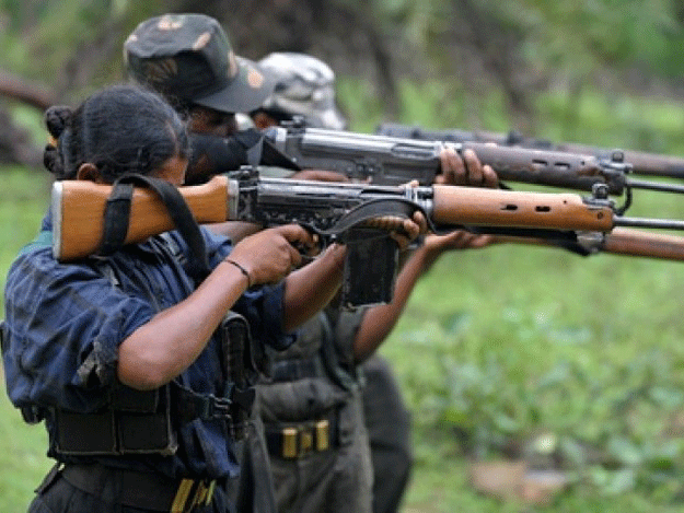 maoists protest against construction of a bridge which they fear will give security forces access to their hideouts photo afp