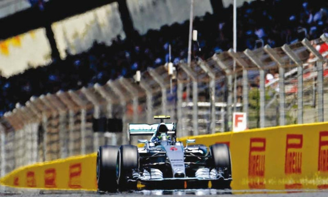 rosberg took full advantage of his pole position and never looked like surrendering his lead throughout the race photo afp rosberg took full advantage of his pole position and never looked like surrendering his lead throughout the race photo afp