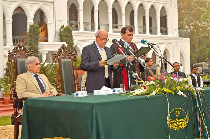 rafique rajwana takes the oath of office in an official swearing in ceremony at the governor house in lahore photo express rafique rajwana takes the oath of office in an official swearing in ceremony at the governor house in lahore photo express