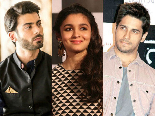 the film stars fawad khan alia bhatt sidharth malhotra and bollywood icon rishi kapoor photo bollywoodlife