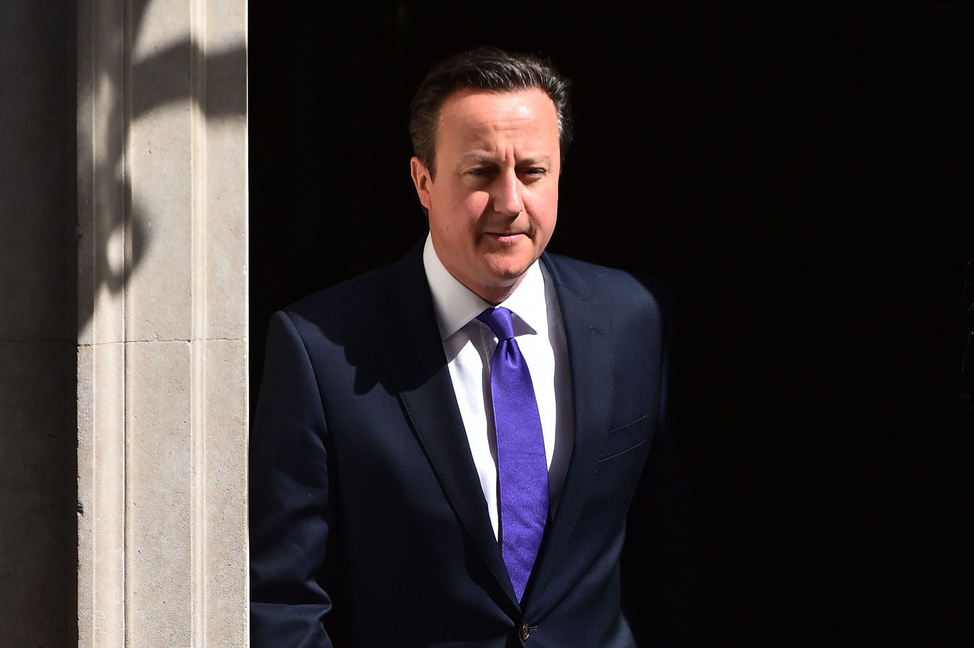 british prime minister david cameron leaves 10 downing street in central london on may 11 2015 photo afp