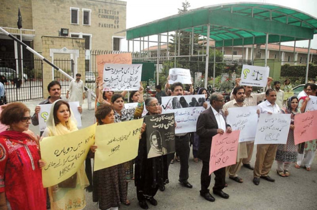activists gathered outside the ecp to protest photo agha mahroz express activists gathered outside the ecp to protest photo agha mahroz express